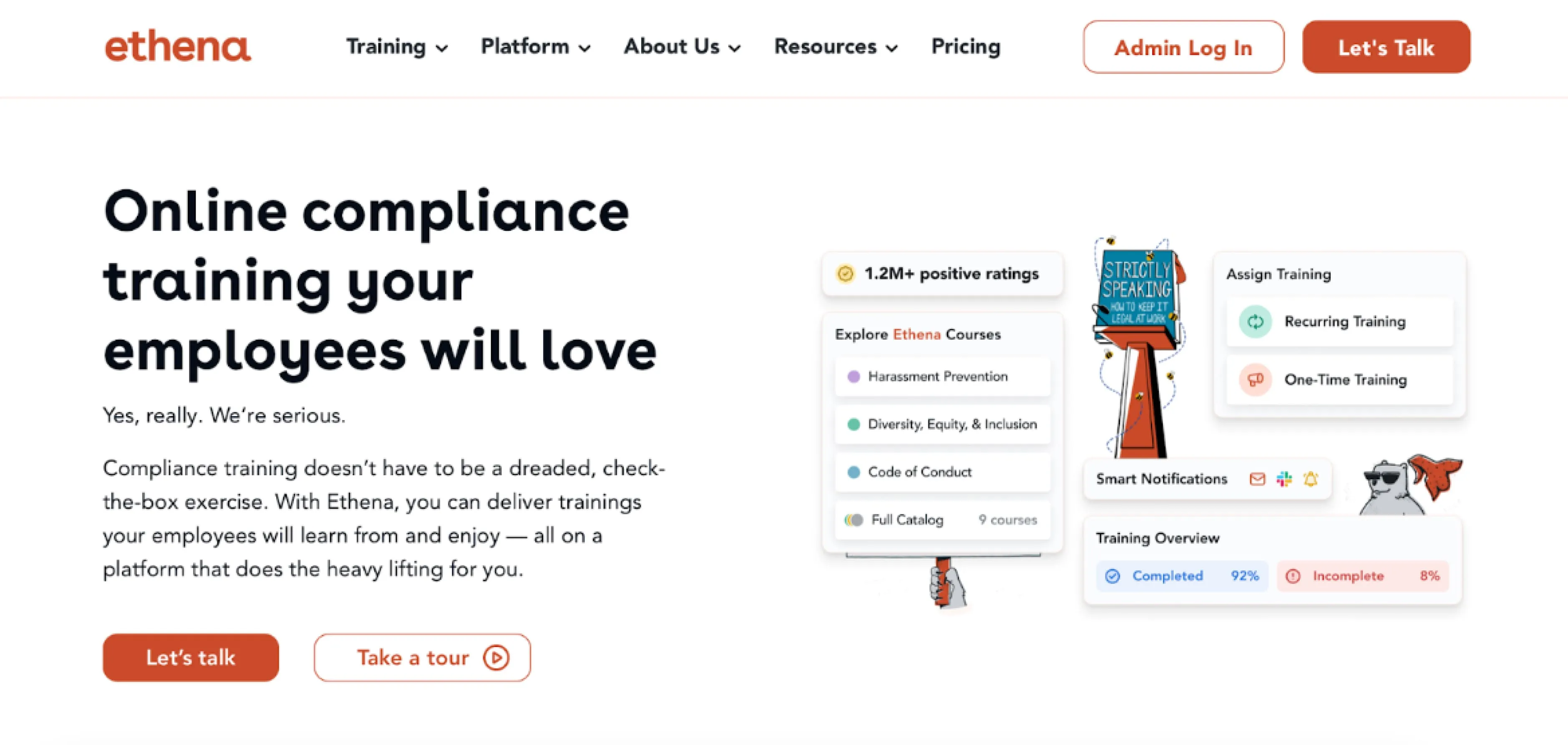 Ethena edtech platform Ethena home page