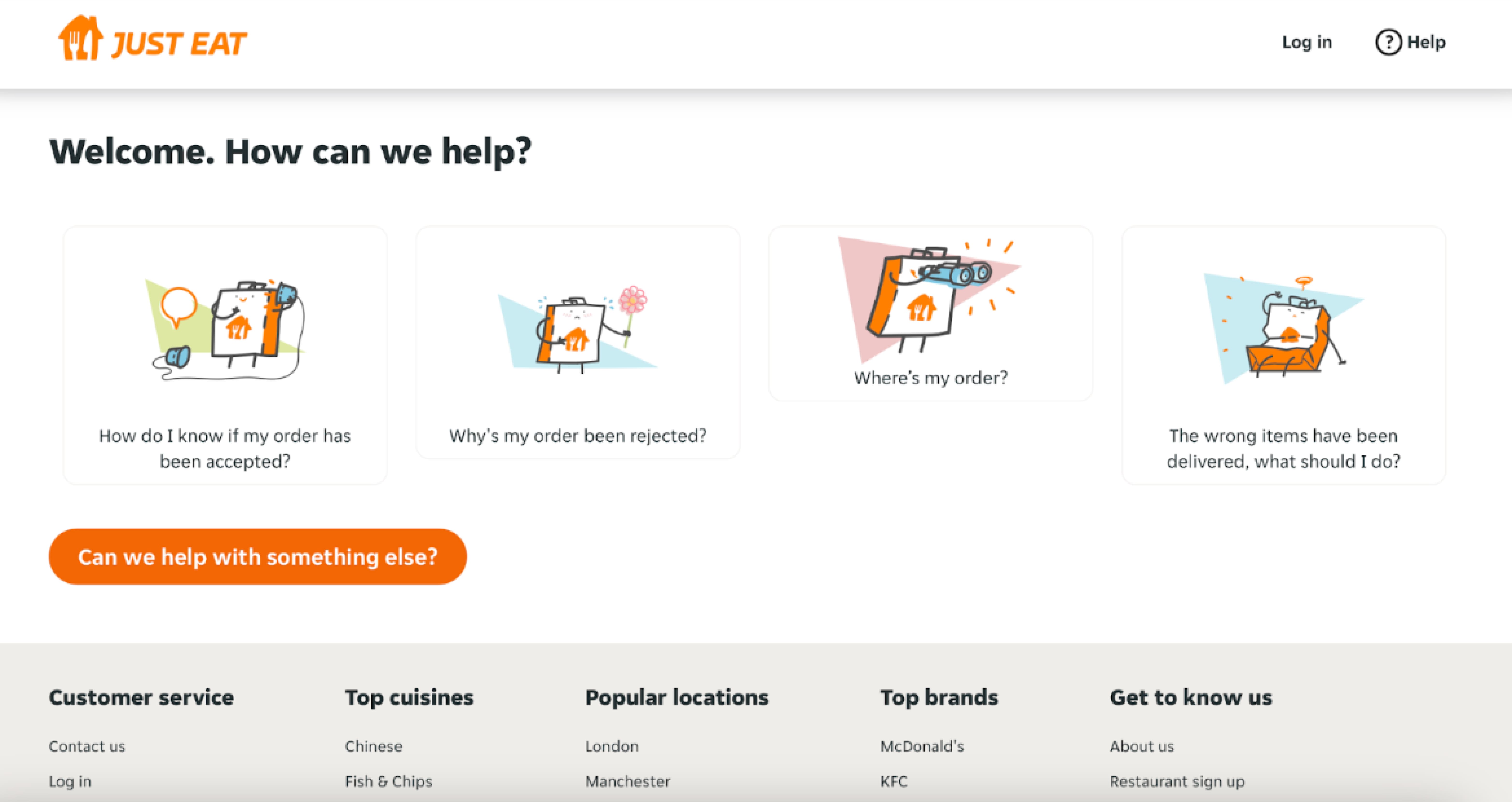 Customer support by Just Eat Support service by Just Eat