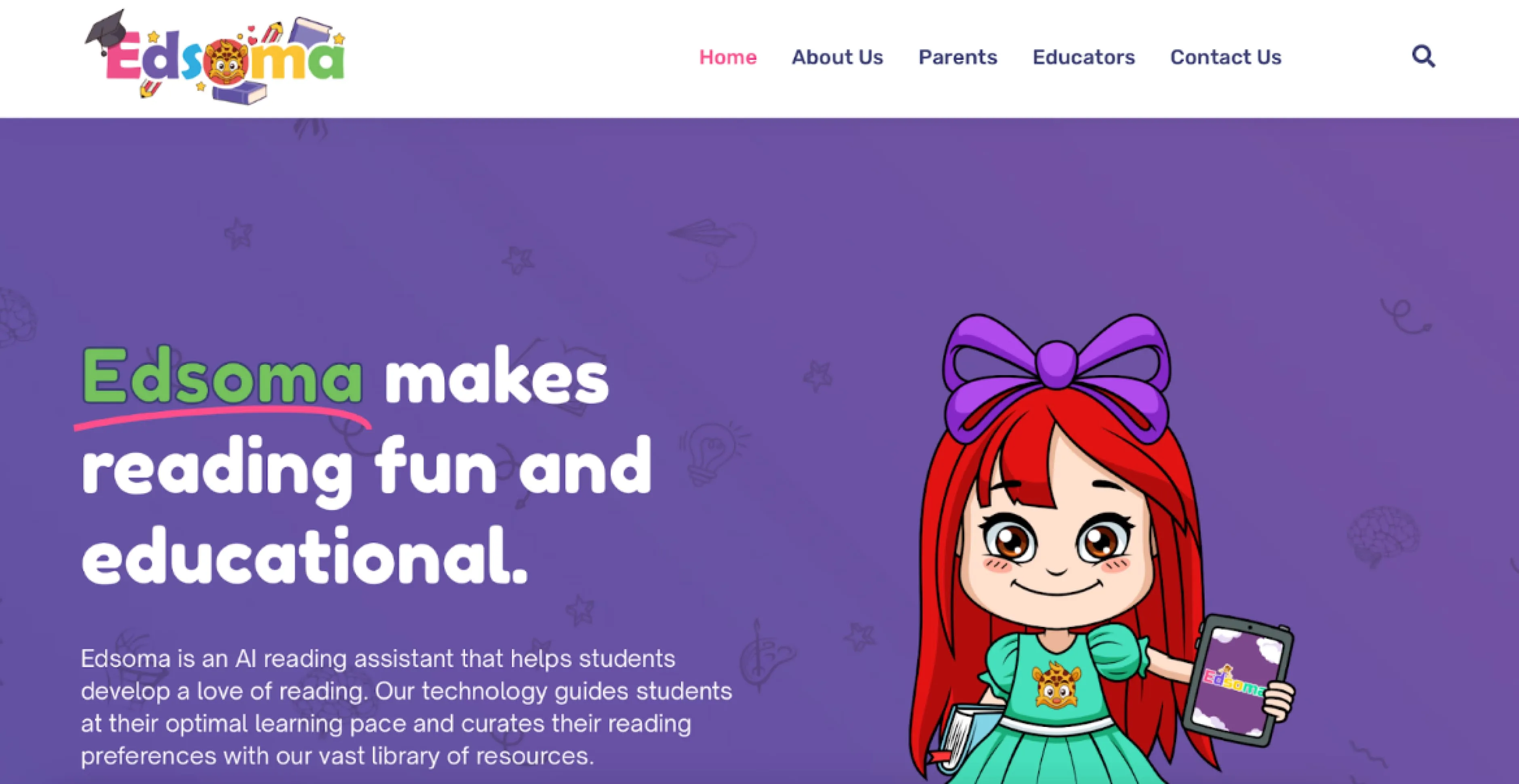 Edsoma edtech platform Edsoma home page