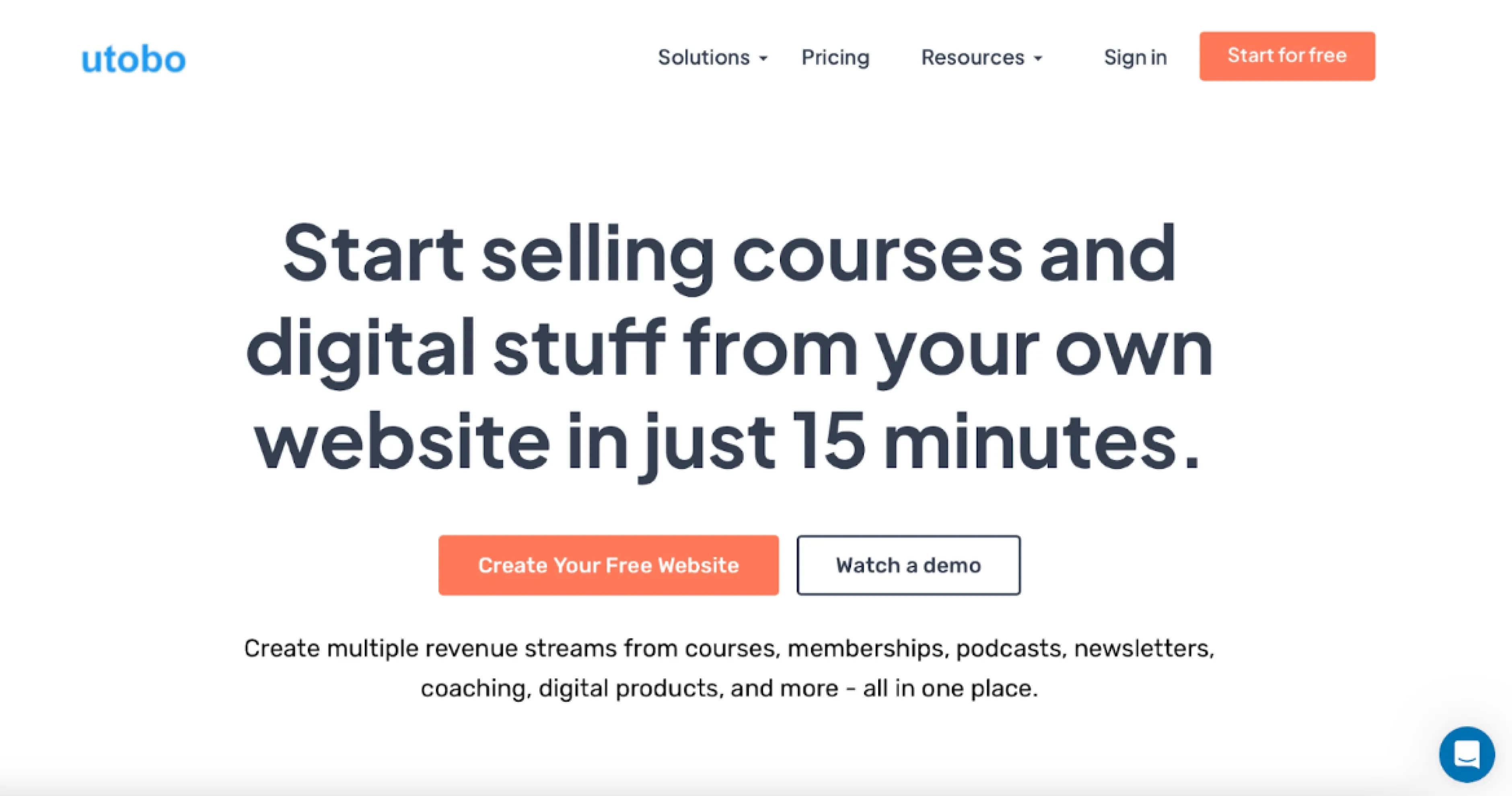 Utobo edtech platform Utobo home page