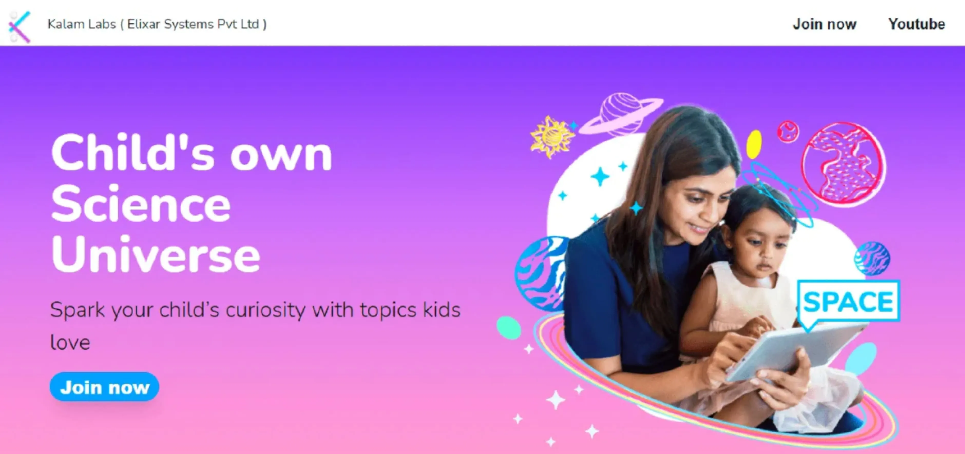 Kalam Labs edtech platform Kalam Labs home page