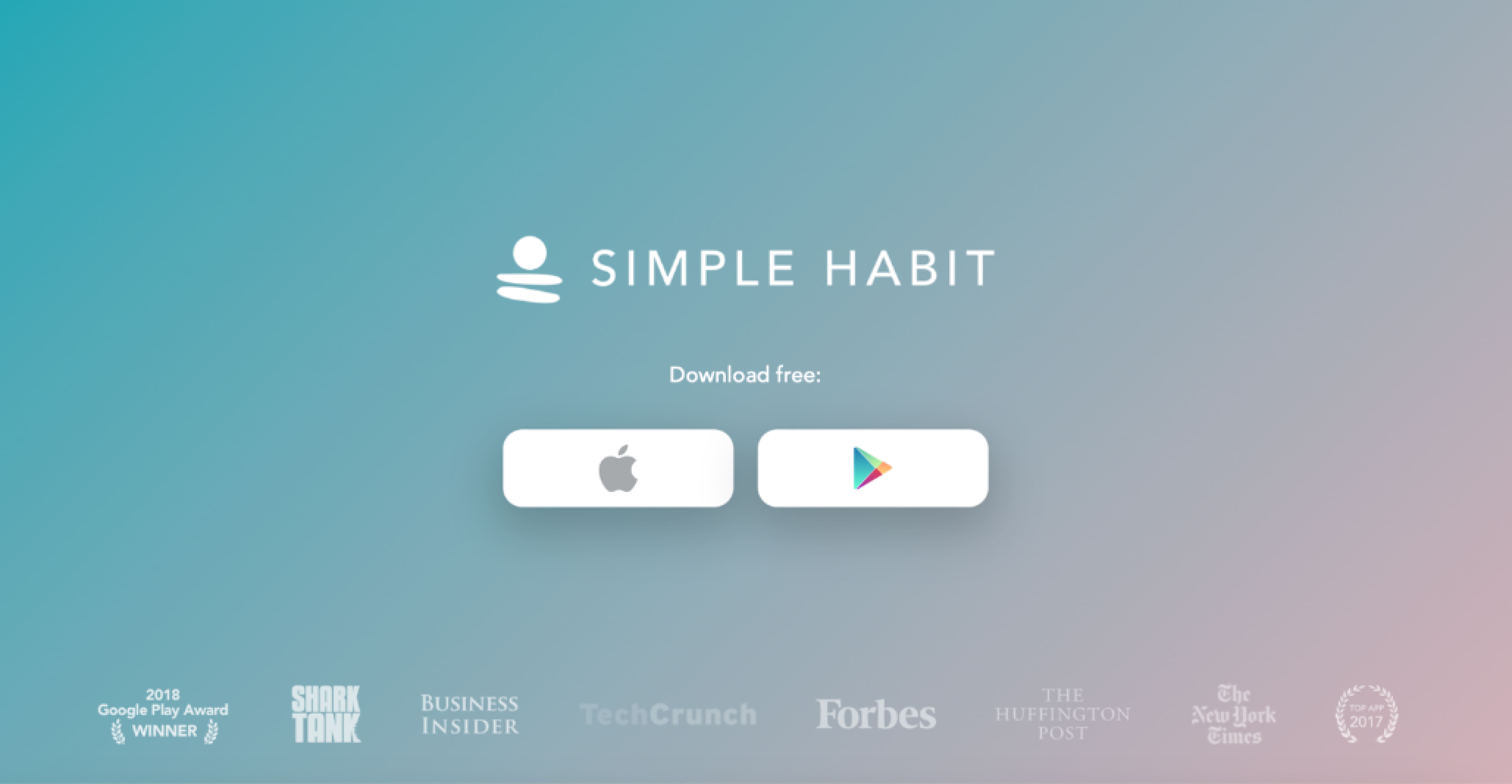 Simple Habit application Simple Habit meditation app