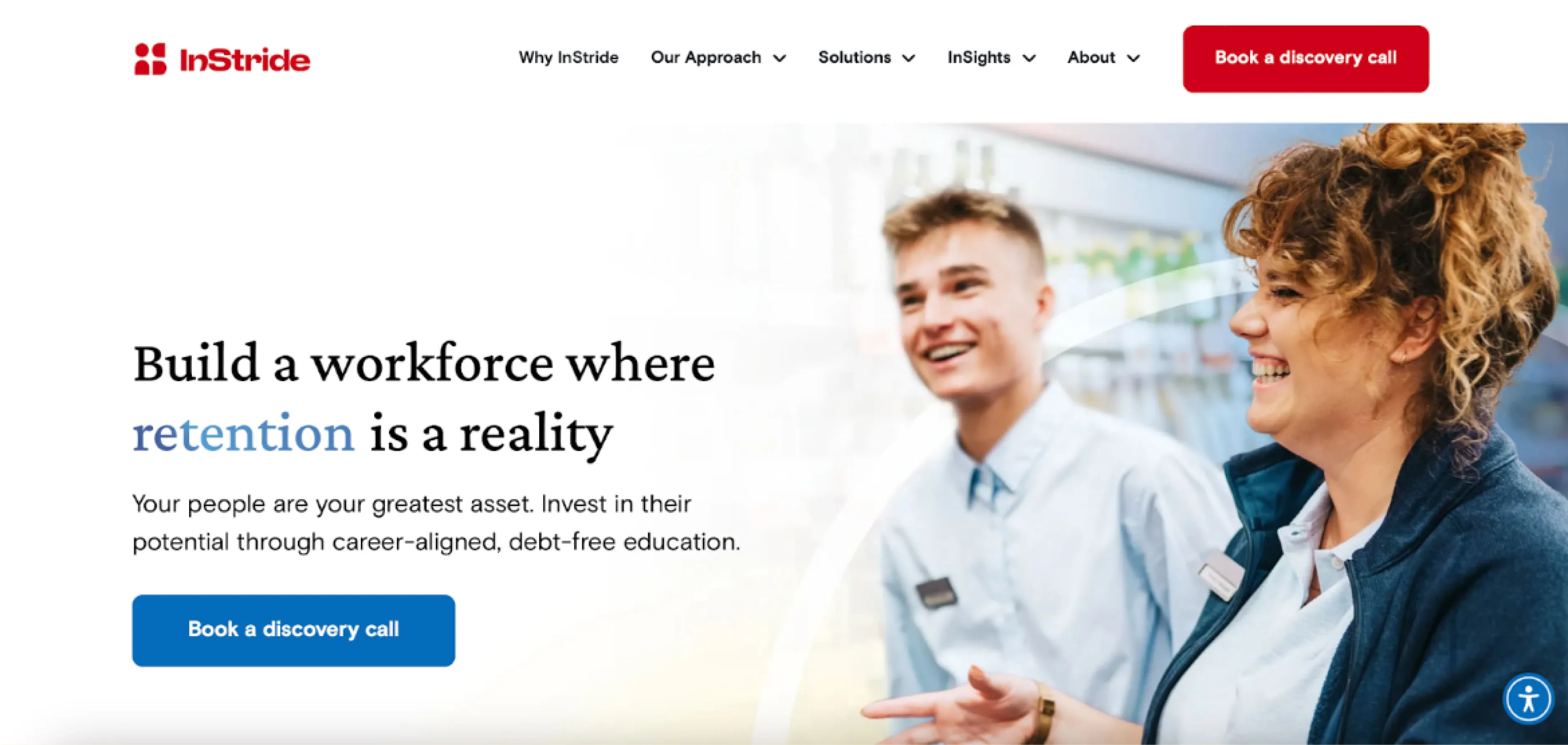 InStride edtech platform InStride home page