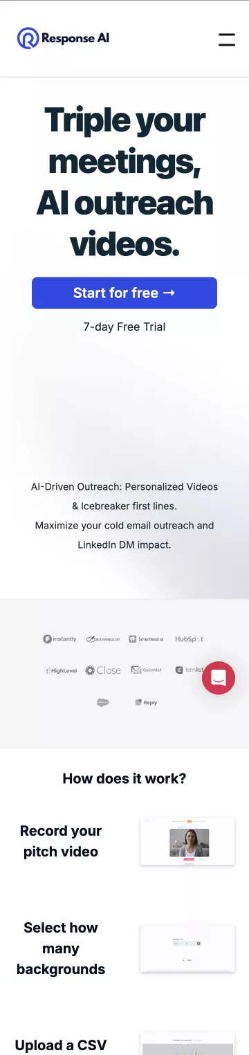 Response AI personalized video outreach platform overview